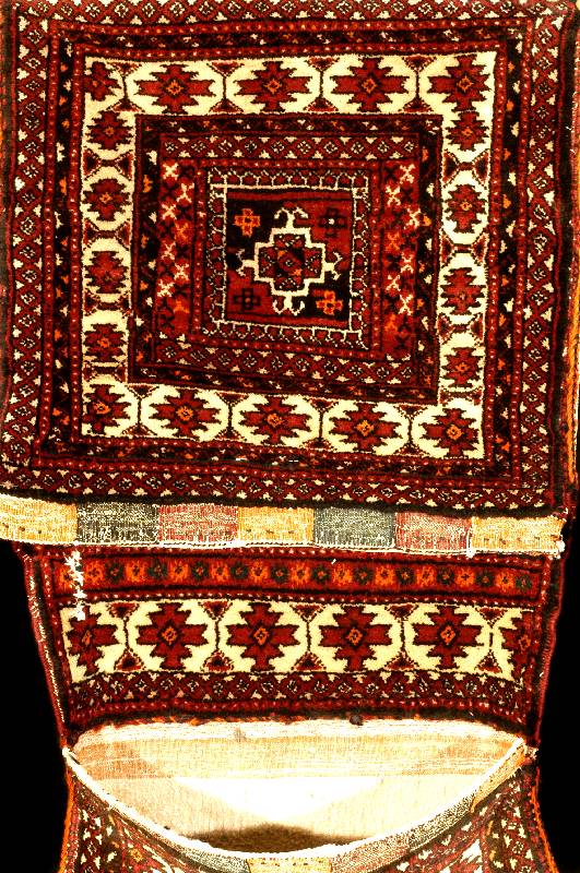 Doppeltasche Afschar, Persien, um 1940, Wolle auf Wolle, ca. 113 x 47 cm, SchÄtzwert: 950.- EURO, EHZ: 2. SammelwÜrdig.