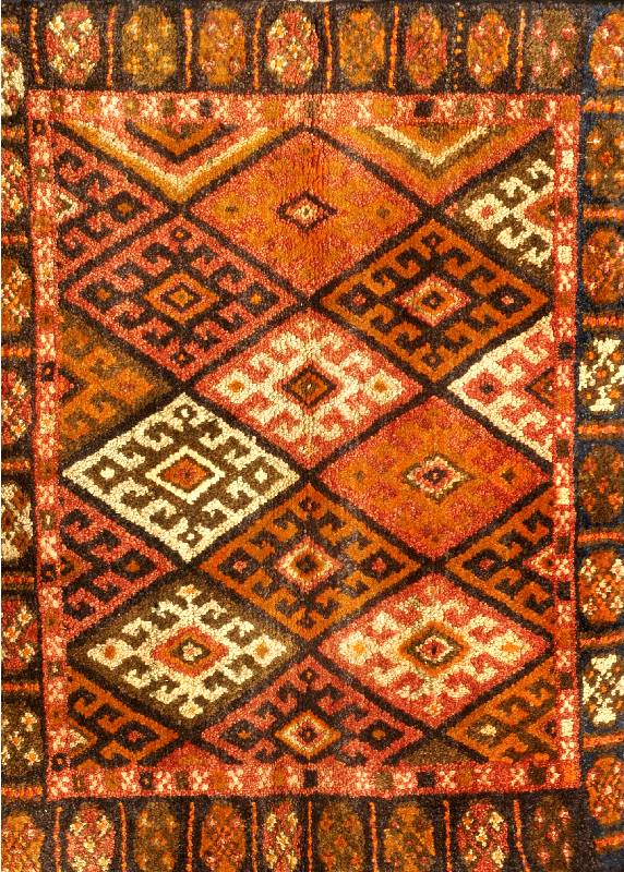 Taschenfront, Persien, um 1940, Wolle auf Wolle, ca. 60 x 77 cm, SchÄtzwert: 950.- EURO, EHZ: 2