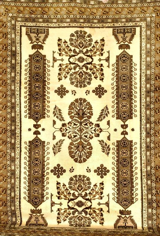 Meshgin Alt, Persien, um 1950, Wolle auf Baumwolle, ca. 307 x 210 cm, EHZ: 2-3, Altersb edingt guter Erhaltungszustand.