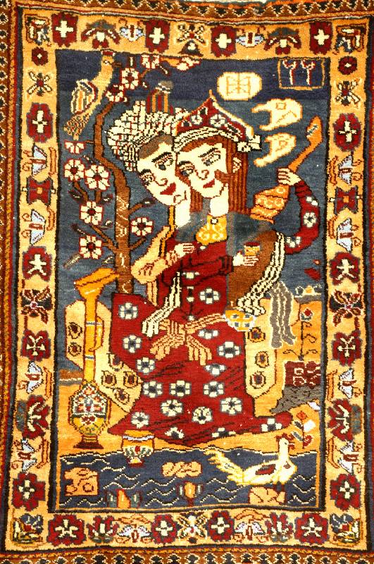 Rudbar, Persien, ca. 40 Jahre, Wolle auf Baumwolle, ca. 110 x 80 cm, Schätzwert: 650.- EURO, EHZ: 2
