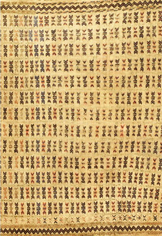 Weissgrundige Taschenfront, Persien, um 1910, Wolle auf Wolle, ca. 80 x 70 cm, Schätzwert: 950.- EURO, EHZ: 3 (Verneh Technik ) Selten