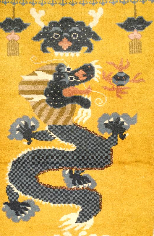 Ning Hsia, China, um 1920/30, Wolle auf Baumwolle, ca. 150 x 85 cm, SchÄtzwert: 1400.- EURO, EHZ: 2
