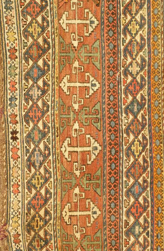 Mafrasch Teil Shasavan, Persien, um 1900, Wolle auf Wolle, ca. 84 x 42 cm, Schätzwert: 750.- EURO, EHZ: 3-4, reine Pflanzenfarben.