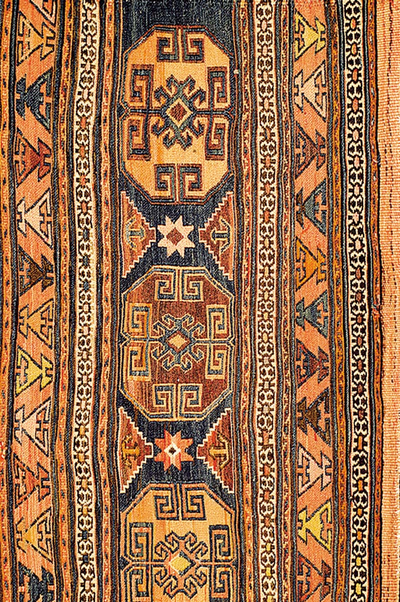 Taschenfront Mafraschteil, Shasavan Persien, um 1900, Wolle auf Wolle, ca. 107 x 50 cm, SchÄtzwert: 690.- EURO, EHZ: 5