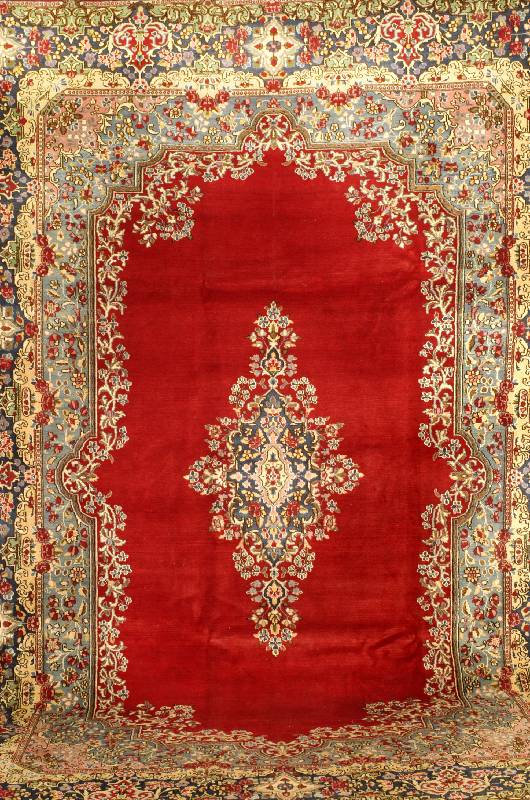 Kerman Alt, Persien, ca. 50 Jahre, Wolle auf Baumwolle, ca. 363 x 253 cm, SchÄtzwert: 2500.- EURO, EHZ: 2-3, schÖne glanzreiche Woll qualitÄt, ...