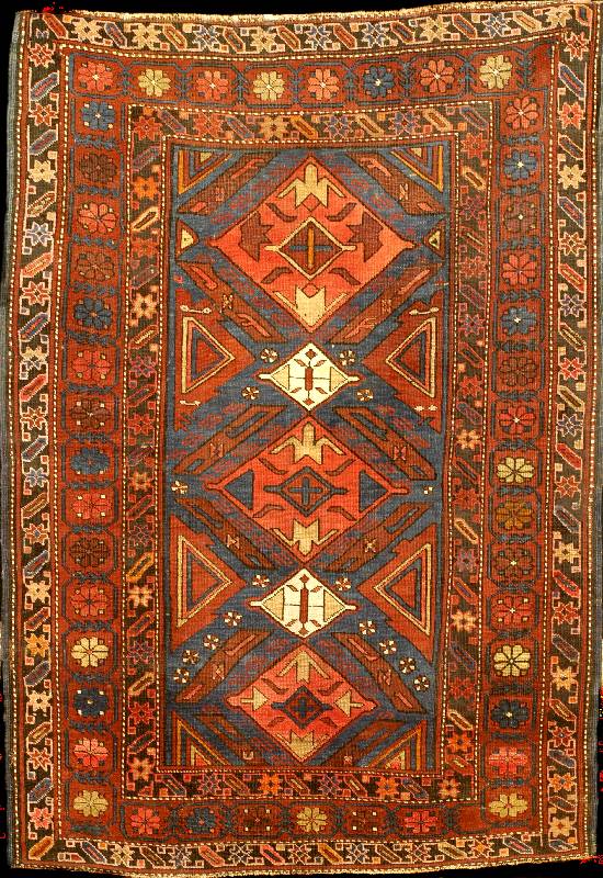 Alpan-Kuba Antik, SÜdrußland Ostkaukasus-Ku ba Gebiet, um 1900 antik, Wolle auf Wolle, ca. 166 x 120 cm, SchÄtzwert: 3900,- EURO, Ehz: 3 . ...