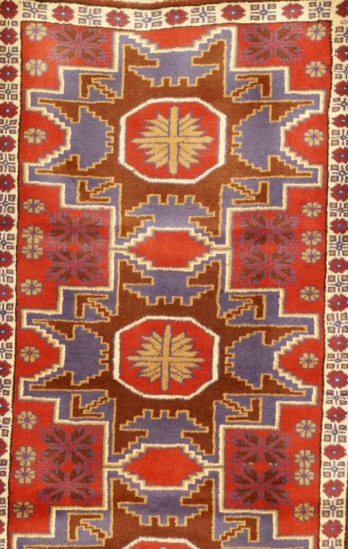 Konya, TÜrkei, ca. 30 Jahre, Wolle auf Wolle, ca. 191 x 98 cm, SchÄtzwert: 350.- EURO, EHZ: 2, guter Zustand.