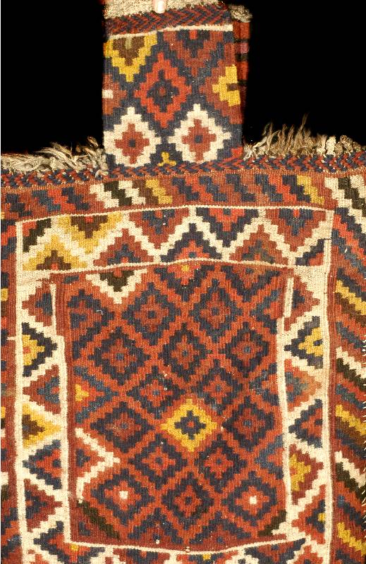 Salztasche Chamseh Antik, Persien, um 1910, Wolle auf Wolle, ca. 70 x 60 cm, Schätzwert: 950.- EURO, EHZ: 3. Selten und Sammelwürdig.