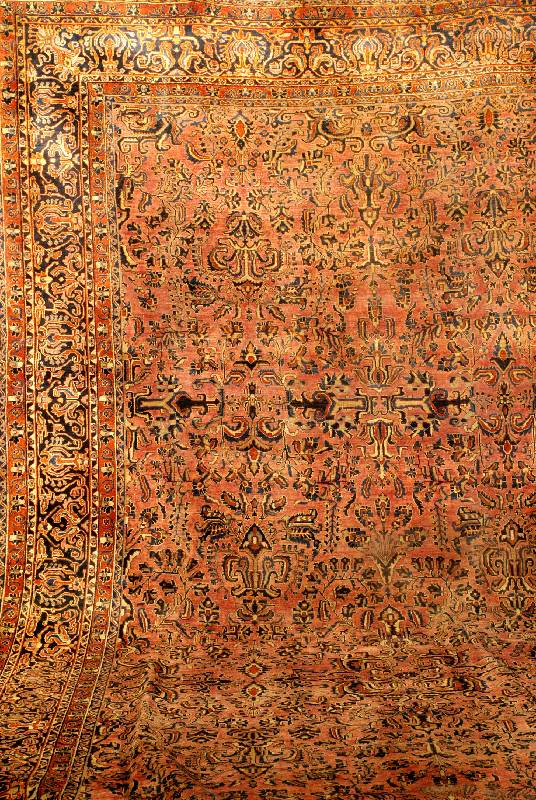 Sarogh Mohajeran Antik, (Us Re-import) West persien, um 1890 antik, Korkwolle auf Baumwoll e, ca. 640 x 320 cm (sehr seltenes Ma?), Sch?t zwert: ...