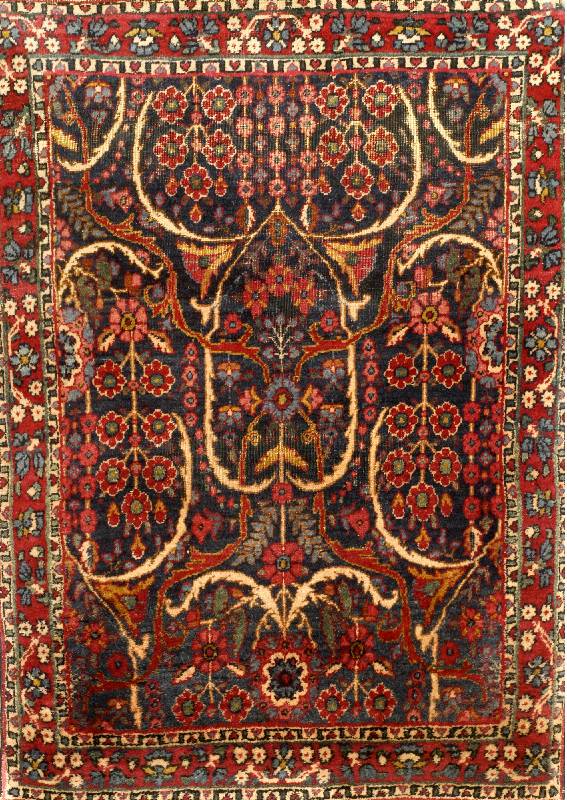 Kerman Lawer, Persien, um 1900, Wolle auf Baumwolle, ca. 90 x 67 cm, SchÄtzwert: 1250.- EURO, EHZ: 4, Antik, Selten und SammelwÜrdig. ...
