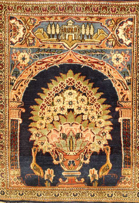 Keschan kork, Persien, um 1920, Korkwolle, ca. 66 x 51 cm, SchÄtzwert: 1850.- EURO, EHZ: 2, Guter Zustand, Selten und SammelwÜrdig, Sel tenes ...