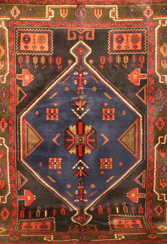 Nahawand, Persien, ca. 40 Jahre, Wolle auf Baumwolle, ca. 238 x 164 cm, Schätzwert: 1200.- EURO, EHZ: 3, Schönes ausgefallenes Mot iv. Feste ...
