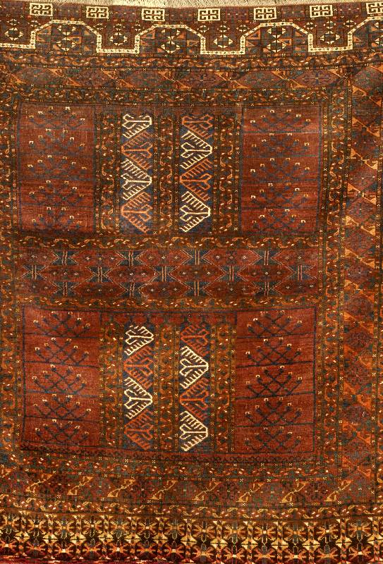 Engsi, Turkmenistan, um 1920, Wolle auf Wolle, ca. 177 x 150 cm, SchÄtzwert: 2200.- EURO, EHZ: 3-4, Selten und SammelwÜrdig, schÖn hierbei die ...