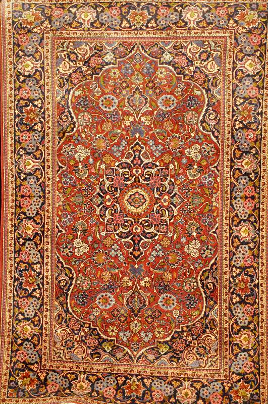 Keschan, Persien, um 1930, Wolle auf Baumwolle, ca. 207 x 131 cm, SchÄtzwert: 5500.- EURO, EHZ: 2, guter Erhaltungszustand. Edler Perserteppich ...