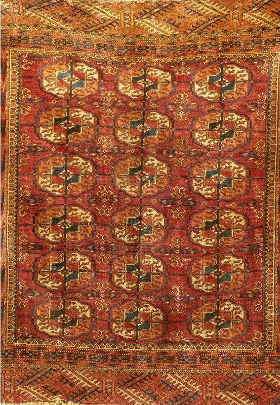 Tekke Herdteppich, Turkmenistan, um 1900, Wolle auf Wolle, ca. 108 x 100 cm, SchÄtzwert: 2200.- EURO, EHZ: 4, sehr selten und SammelwÜr dig.