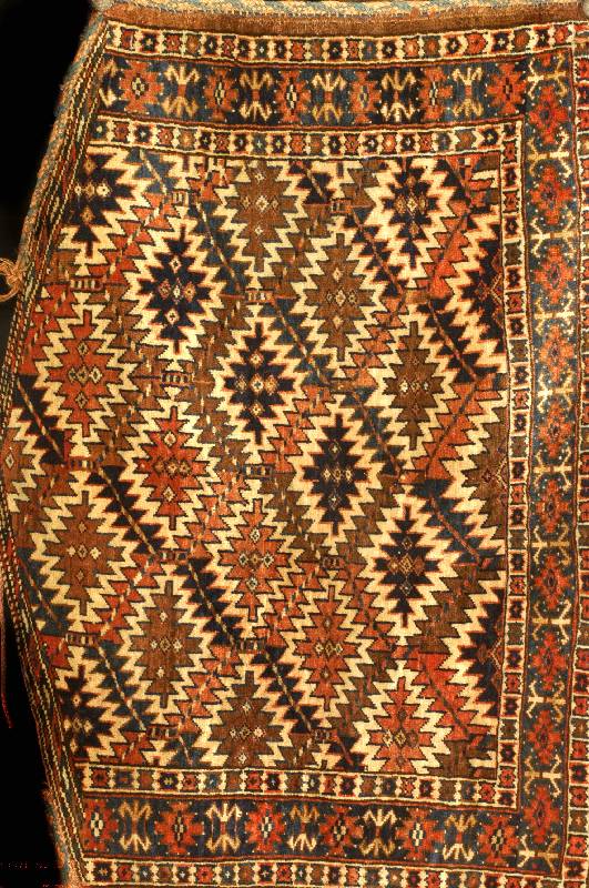 Yomuth-Asmalyk, Turkmenistan, um 1900, Wolle auf Wolle, ca. 110 x 78 cm, SchÄtzwert: 1100.- EURO, EHZ: 2, Selten und SammelwÜrdig, antik, guter ...
