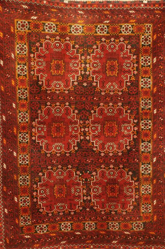 Ersari alt, Afghanistan, um 1930, Wolle auf Wolle, ca. 158 x 115 cm, SchÄtzwert: 1280.- EURO, EHZ: 3. SchÖner Älterer Ersari in selten er und ...