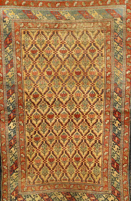 Shirwan, Kaukasus, um 1940, Wolle auf Baumwolle, ca. 143 x 90 cm, SchÄtzwert: 950.- EURO, EHZ: 4, mit sog. Daghestan Muster, dekor ativ.
