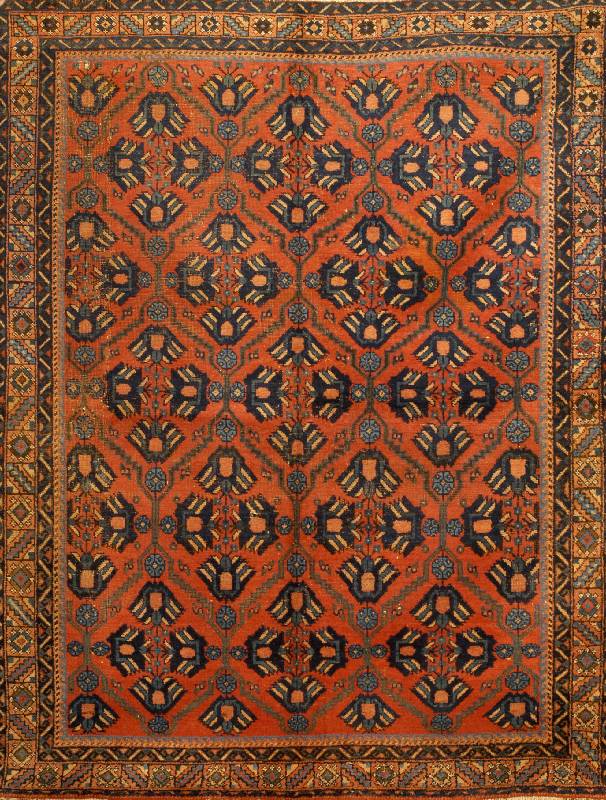 Afshar, Persien, um 1900, Wolle auf Wolle, ca. 189 x 152 cm, SchÄtzwert: 1800.- EURO, EHZ: 4, Antik, ungewÖhnliches Muster, SammelwÜ rdig.