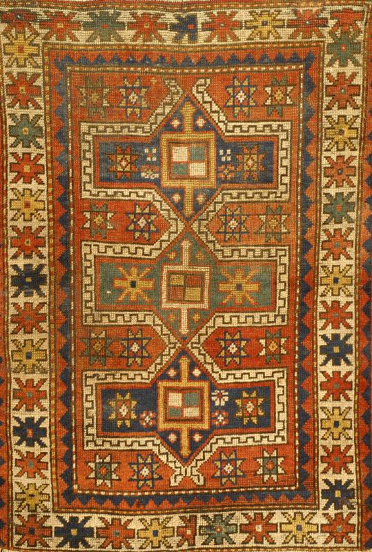Fachralo Kazak, Kaukasus, um 1890, Wolle auf Wolle, ca. 112 x 79 cm, SchÄtzwert: 3200.- EURO, EHZ: 4. Farblich wie Musterlich gut gelu ngener ...