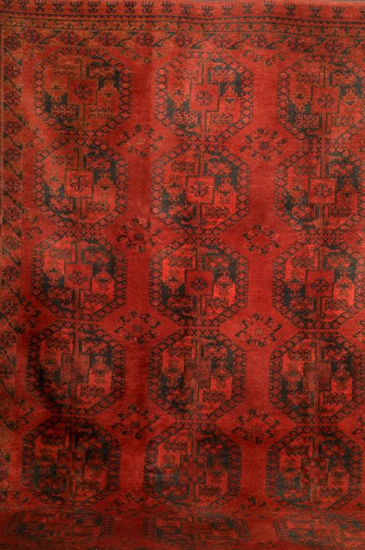 Erzari, Afghanistan, um 1920, Wolle auf Wolle, ca. 354 x 233 cm, SchÄtzwert: 2200.- EURO, EHZ: 2-3, schÖne und dekorative Farbgest alt. Gesamt ...