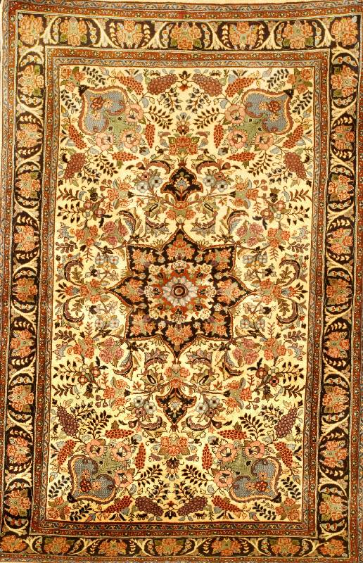 Rosenbidjar, Persien, ca. 10 Jahre, Wolle auf Baumwolle, ca. 211 x 140 cm, SchÄtzwert: 1150.- EURO, ca. 450.000 Kn/qm, EHZ: 2, ausgez eichnet ...