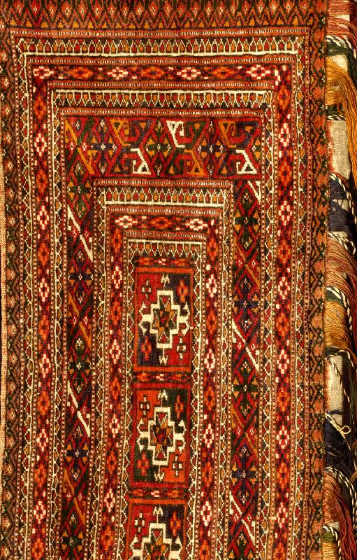Torba, Turkmenistan, um 1900, Wolle auf Wolle, ca. 95 x 36 cm, SchÄtzwert: 1800.- EURO, EHZ: 2, guter Zustand