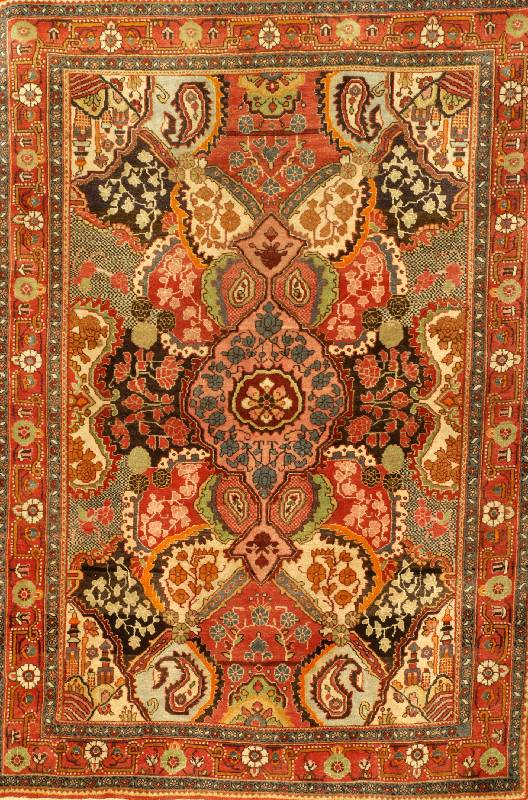 Djosan alt, Persien, um 1920, Wolle auf Baumwolle, ca. 165 x 112 cm, Schätzwert: 2400.- EURO, EHZ: 2, schönes Motiv in seltener Farbgestalt, ...