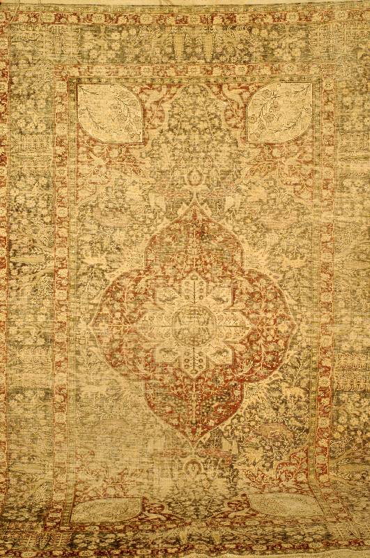 Kaisery Seide Antik, Türkei, um 1890, reine Naturseide, ca. 230 x 152 cm, Schätzwert: 900.- EURO, EHZ: 5