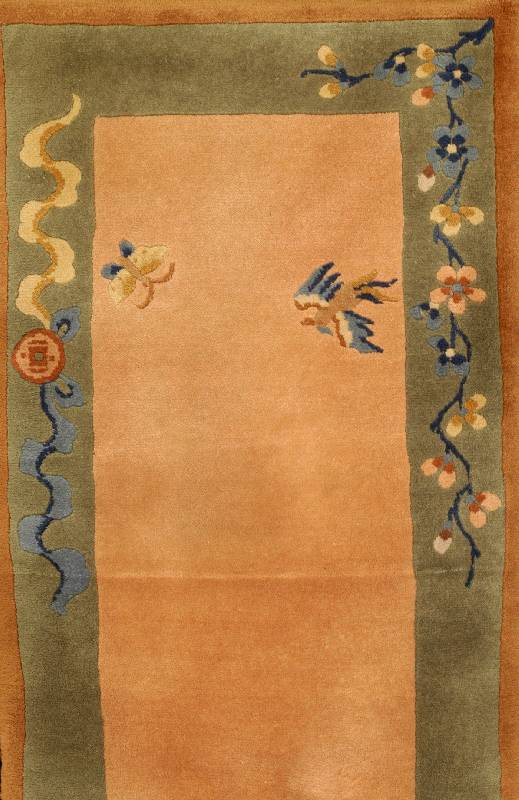 China, ca. 30 Jahre, Wolle auf Baumwolle, ca. 341 x 72 cm, Schätzwert: 1300.- EURO, EHZ: 2-3, seltenes Ma?