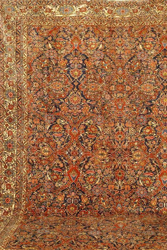 Keschan Kork Antik, Zentralpersien, um 1910, feine hochwertige Korkwolle, ca. 390 x 300 cm, SchÄtzwert: 23000.- EURO, EHZ: 2 (sehr guter Zustand, ...