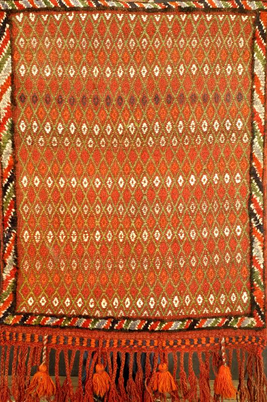 Kinderwiege Ghaschgai, Persien, um 1920, Wolle auf Wolle, ca. 112 x 85 cm, SchÄtzwert: 1100.- EURO, EHZ: 2, selten und SammelwÜrdig.