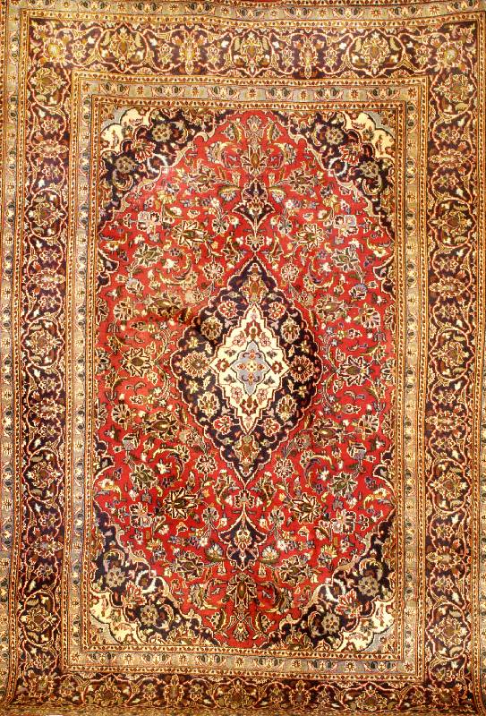 Keschan, Persien, ca. 20 Jahre, Wolle auf Baumwolle, ca. 283 x 196 cm, EHZ: 3. Typischer Klassischer Keschan in guter verarbeitung, st ...