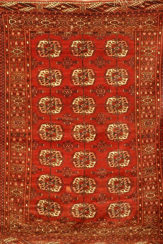 Buchara, Russland, ca. 40 Jahre, Wolle auf Wolle, ca. 177 x 134 cm, Schätzwert: 850.- EURO, EHZ: 3-4