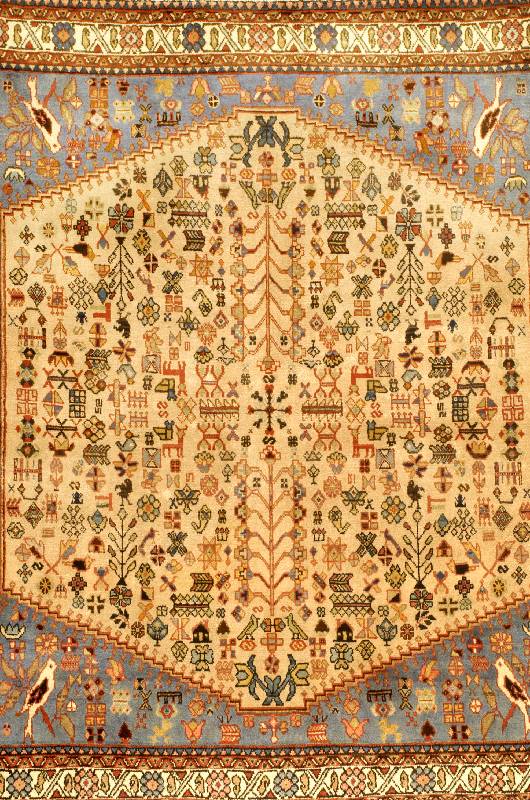 Abadeh alt, Persien, um 1950, Wolle auf Baumwolle, ca. 150 x 128 cm, SchÄtzwert: 1300.- EURO, EHZ: 2, guter Zustand