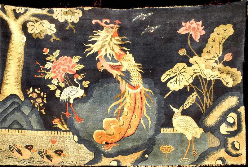 Pou Tou fein Antik, China, um 1900, Wolle auf Baumwolle, ca. 187 x 118 cm, SchÄtzwert: 7900.- EURO, EHZ: 2-3 (altersbedingt in einen sehr guten ...