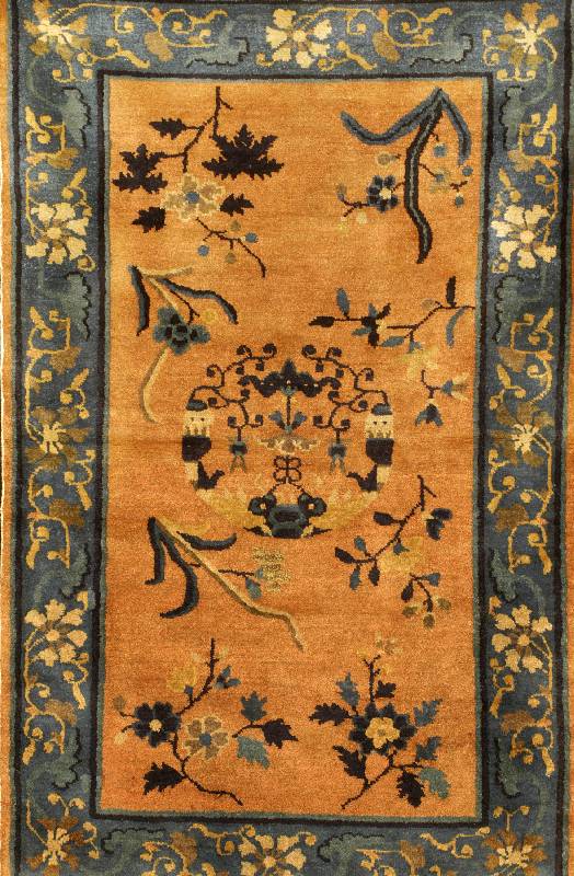 Peking Antik, China, um 1900, Wolle auf Baumwolle, ca. 140 x 90 cm, SchÄtzwert: 2700.- EURO, EHZ: 2-3, gesamt guter Erhaltungszustand , schÖne ...