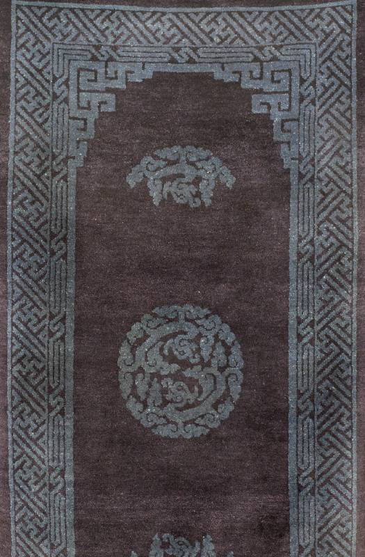 Pou Tou Antik, China, um 1900, Wolle auf Baumwolle, ca. 151 x 77 cm, SchÄtzwert: 1800.- EURO, EHZ: 2 sehr guter Erhaltungszustand. ScÖ ner edler ...