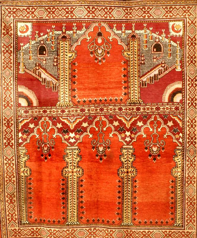 Sinkiang alt, Ost Turkestan, um 1920, Wolle auf Baumwolle, ca. 213 x 180 cm, SchÄtzwert: 4400.- EURO, TÜrkische auftragsarbeit, EHZ: 2-3, guter ...