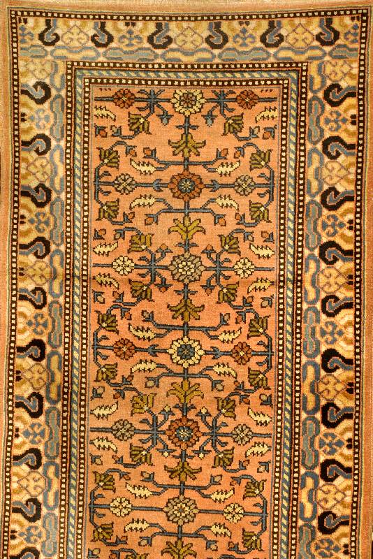 Seltener Khotan Antik, Ost Turkestan, um 1900, Wolle auf Baumwolle, ca. 189 x 97 cm, SchÄtzwert: 4400.- EURO, Pflanzenfarben, EHZ: 2-3, ...
