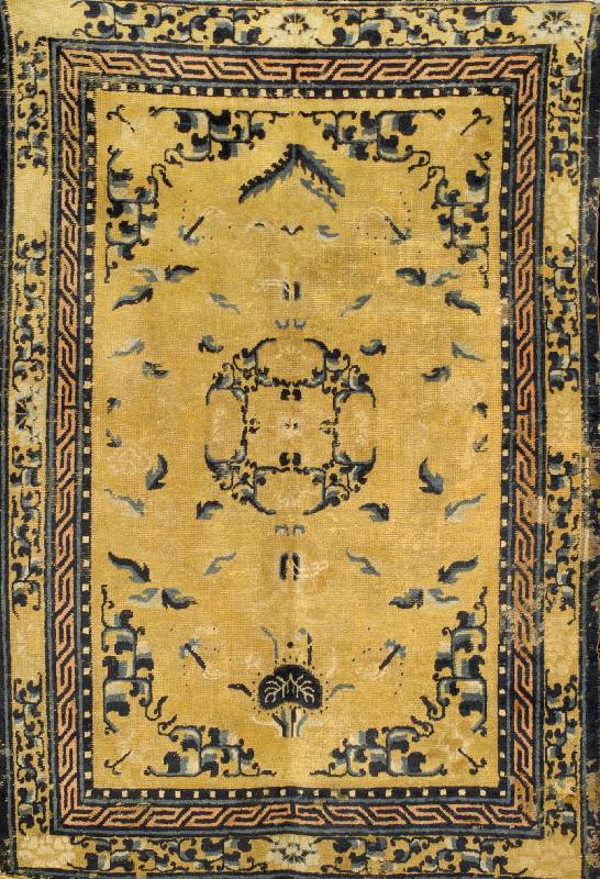 Peking Antik, China, um 1800, Wolle auf Baumwolle, ca. 200 x 135 cm, SchÄtzwert: 3900.- EURO, EHZ: 5, sehr selten und SammelwÜr dig, Museal.