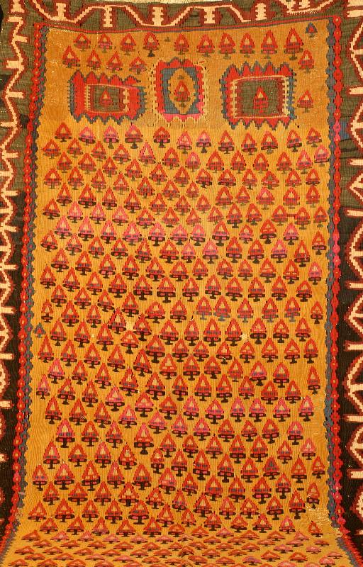 Kurden Kelim, Bidjar-Gebiet Persien, um 1920, Wolle auf Baumwolle, ca. 280 x 140 cm, Schätzwert: 1400.- EURO, EHZ: 3, schöne Farbge stalt, selten, ...