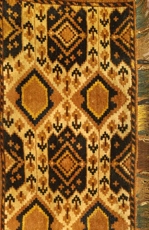 Beschir Behang Antik, Turkmenistan, um 1900, Wolle auf Wolle, ca. 190 x 48 cm, Schätzwert: 3400.- EURO, EHZ: 2 sehr guter Erh altungszustand,