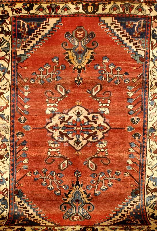 Armanibaft alt, Persien, ca. 50 Jahre, Wolle auf Baumwolle, ca. 247 x 174 cm, Schätzwert: 1900.- EURO, EHZ: 3, sehr seltenes Format, altersbedingt ...