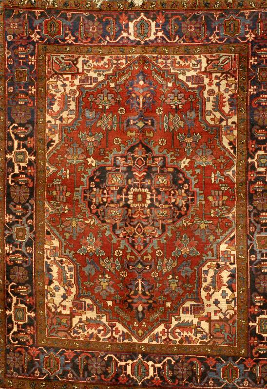 Heriz alt, Persien, ca. 50 Jahre, Wolle auf Baumwolle, ca. 195 x 144 cm, SchÄtzwert: 1750, - EURO, EHZ: 3. Gute feste und robuste KnÜpfqu alitÄt, ...