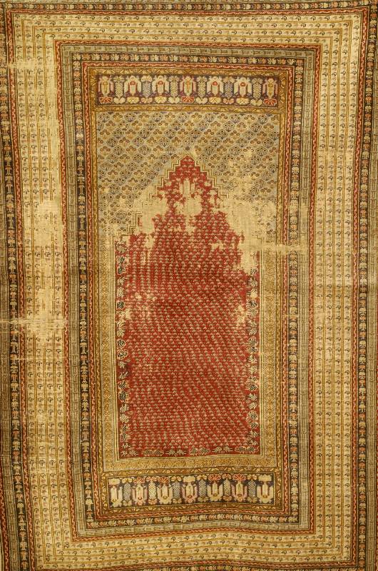 Giordes Antik, Türkei, um 1880, Wolle auf Wolle, ca. 170 x 115 cm, EHZ: 5, reine Pflanze nfarben, sehr selten und Sammelwürdig, Museal. ...