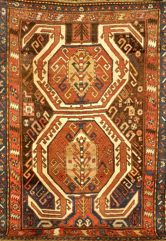 Lenkoran Antik, Kaukasus, um 1900, Wolle auf Wolle, ca. 216 x 150 cm, Schätzwert: 3400.- EURO, EHZ: 3-4, selten und Sammelwürdig . Schöner ...