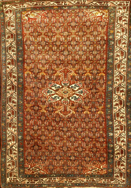 Malayer alt, Persien, um 1930, Wolle auf Baumwolle, ca. 181 x 129 cm, Schätzwert: 1900.- EURO, EHZ: 3, selten, ausgefallenes Mot iv.
