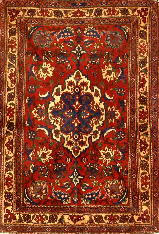 Esfahan Mobarake, Persien, ca. 40 Jahre, Wolle auf Baumwolle, ca. 211 x 151 cm, Schätzwert: 1900.- EURO, EHZ: 3, schönes dekor atives ...