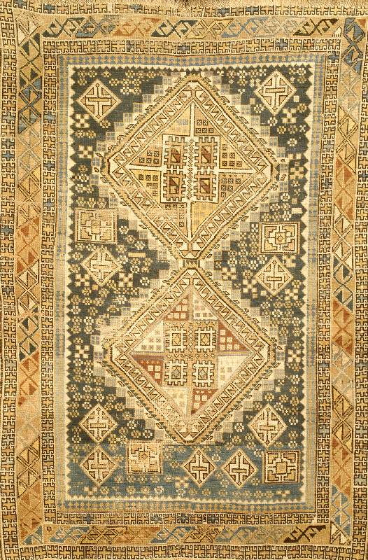 Shirwan Antik, Kaukasus, SÜdrußland, um 1900, Wolle auf Wolle, ca. 163 x 110 cm, SchÄtzwert: 2800.- EURO, EHZ: 4, selten und Sa mmelwÜrdig.
